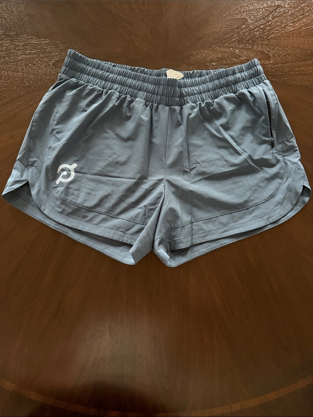 Peloton Women's Dusty Blue Athletic Shorts